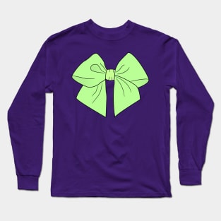 Spring Green Vector Bow Long Sleeve T-Shirt